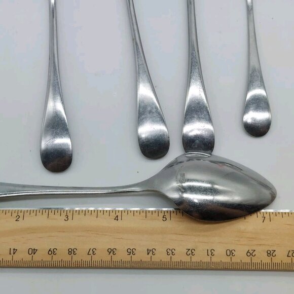 Vintage EPIC Stainless Flatware 4 Serving & 2 Dinner Spoons Lot Of 6 EPS18 - Picture 6 of 8